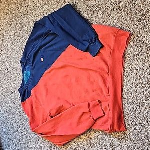 Aviator Nation Orange/Red and Blue Sweatshirt